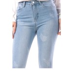 Blugi dama, culoare bleu, 58475, tip skinny